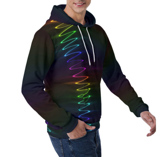 Spectrum Waves Men's Hoodie - Image 3