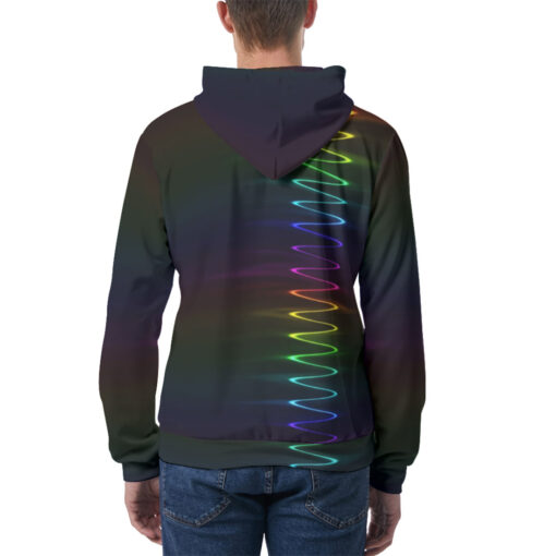 Spectrum Waves Men's Hoodie - Image 4