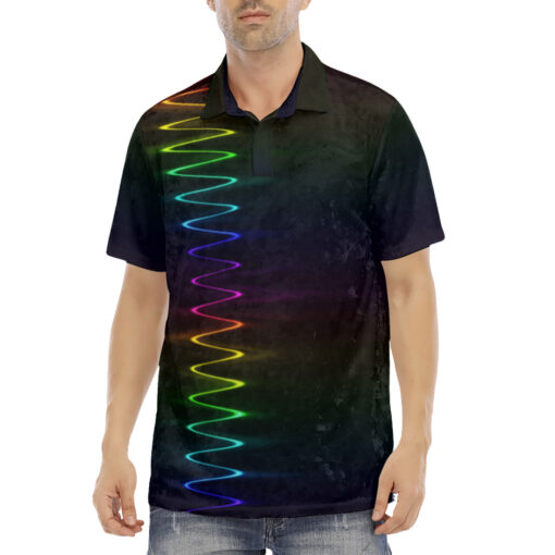 Spectrum Waves Velvet Polo Shirt - Image 2