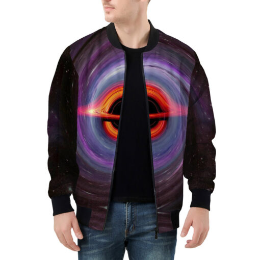 Singularity Collapsar Black Hole Men's Bomber Jacket