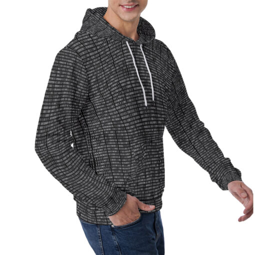 Binary Code Men's Hoodie - Image 3