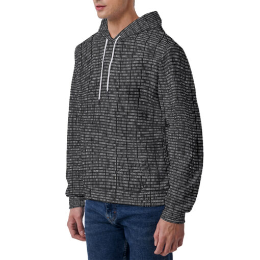 Binary Code Men's Hoodie - Image 2