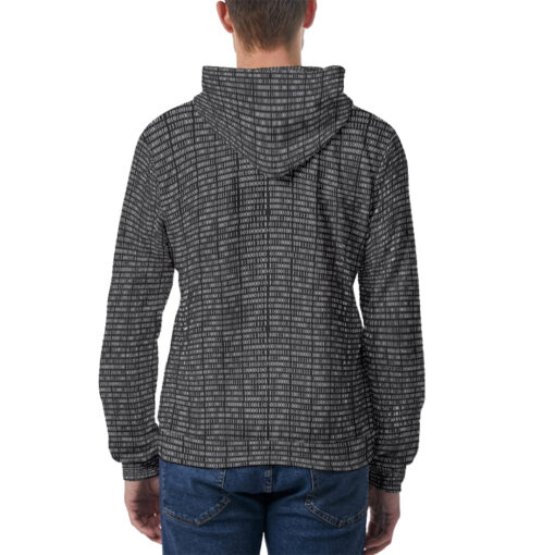 Binary Code Men's Hoodie - Image 4