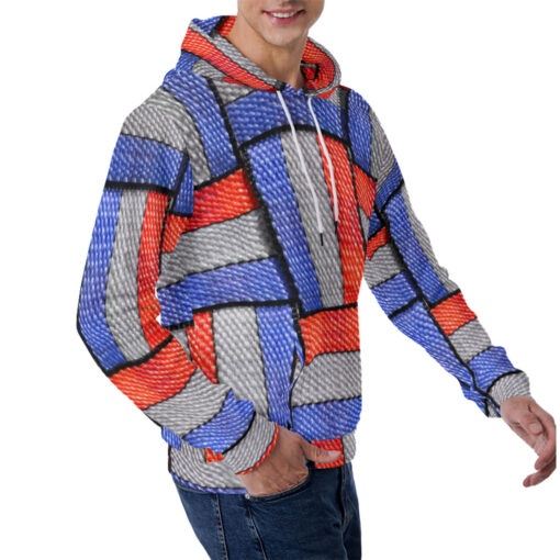 Colored Straps Men's Hoodie - Image 3