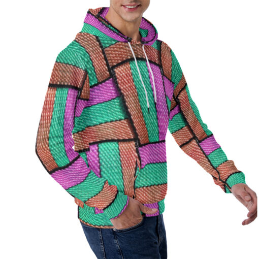 Colored Straps Men's Hoodie - Image 3