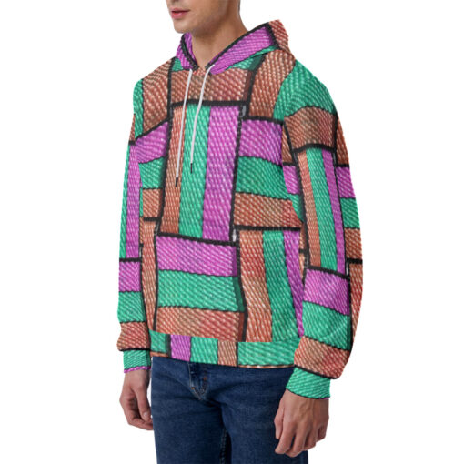 Colored Straps Men's Hoodie - Image 2