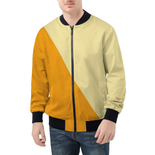 Dual Colors Style Men's Bomber Jacket - Image 3