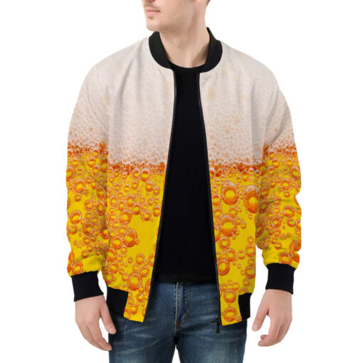 Beer Theme Men's Bomber Jacket