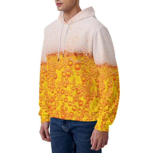 Beer Theme Men's Hoodie - Image 2