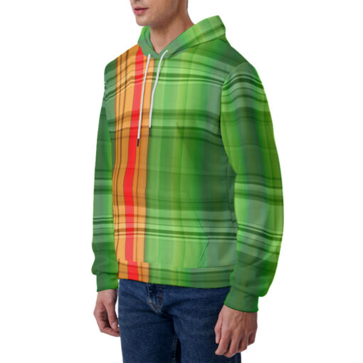 Checkered Pattern Men's Hoodie - Image 2