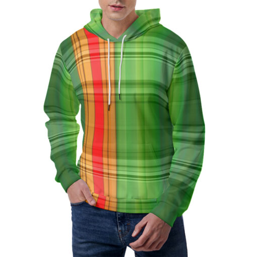 Checkered Pattern Men's Hoodie