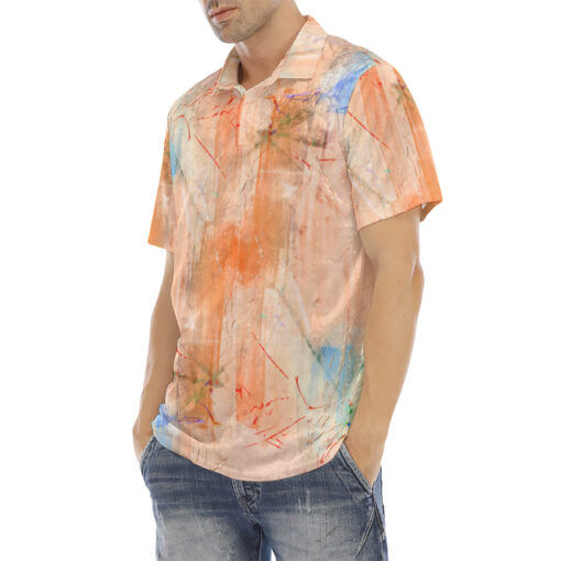 Modern Art Abstraction Velvet Polo Shirt