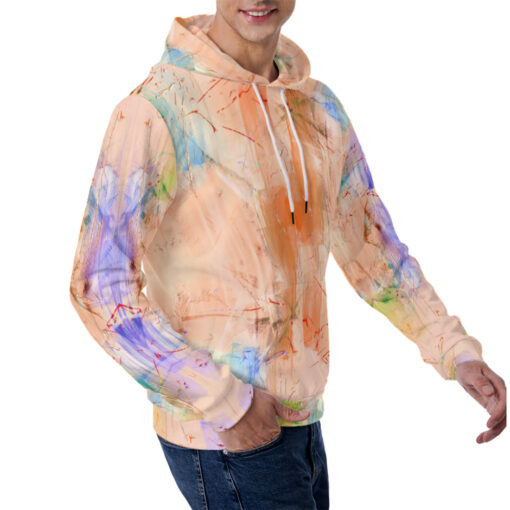 Modern Art Abstraction Men's Hoodie - Image 3