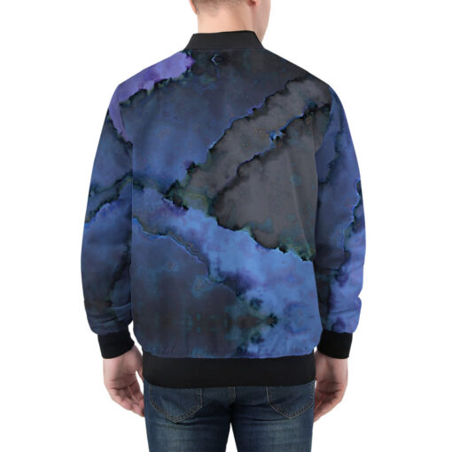 Modern Art Abstraction Men's Bomber Jacket - Image 2