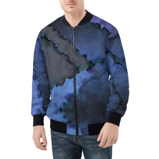 Modern Art Abstraction Men's Bomber Jacket - Image 3