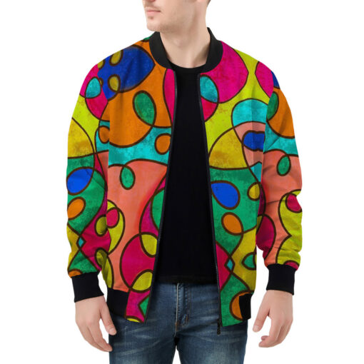 Modern Art Abstraction Men's Bomber Jacket