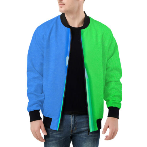 Dual Colors Pencils Men's Bomber Jacket