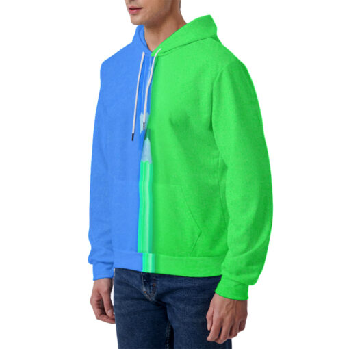 Dual Colors Pencils Men's Hoodie - Image 2