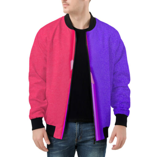 Dual Colors Pencils Men's Bomber Jacket