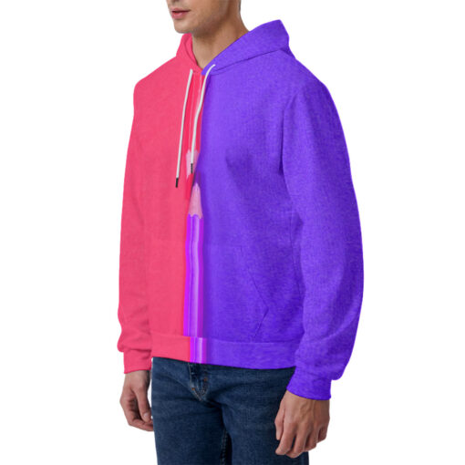 Dual Colors Pencils Men's Hoodie - Image 2