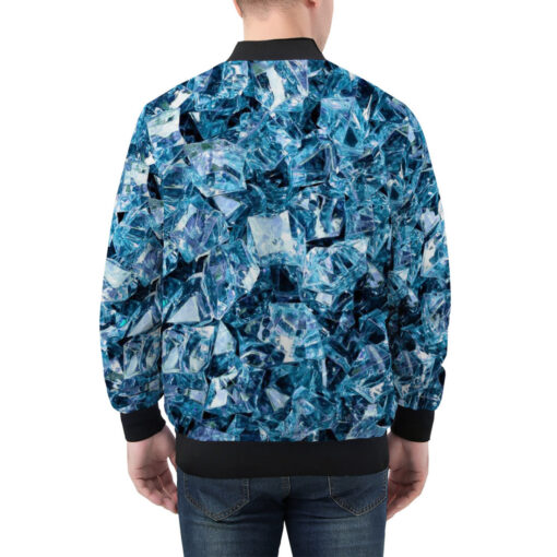 Blue Gems Men's Bomber Jacket - Image 2