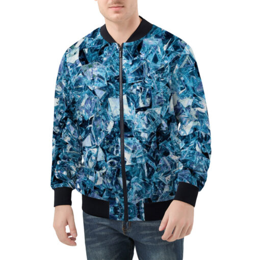 Blue Gems Men's Bomber Jacket - Image 3