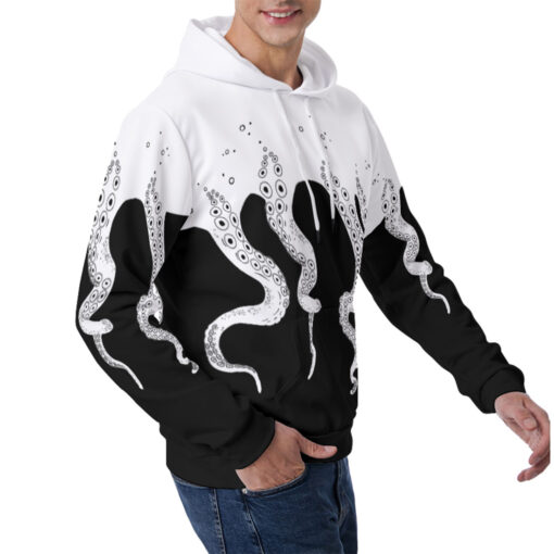 Tentacles Art Men's Hoodie - Image 3