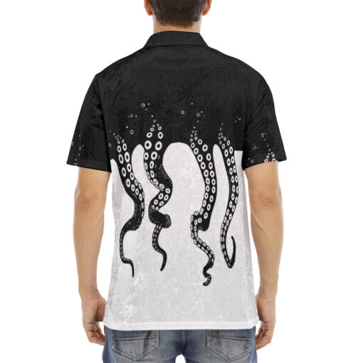 Tentacles Octopus Velvet Polo Shirt - Image 4