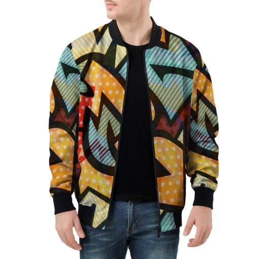 Cloth Geometric Men's Bomber Jacket