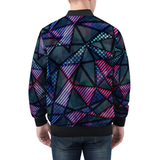 Spectrum Color Triangle Men's Bomber Jacket - Image 2