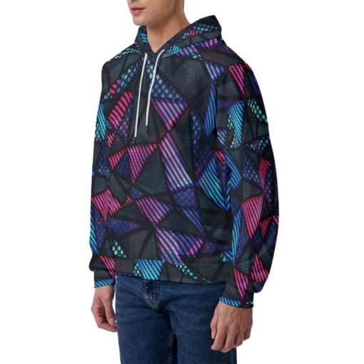 Spectrum Color Triangle Men's Hoodie - Image 2