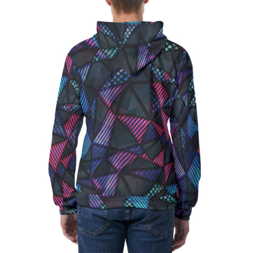 Spectrum Color Triangle Men's Hoodie - Image 4