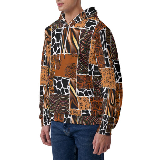 Ethnic African Boho Tribal Art Men's Hoodie - Image 2