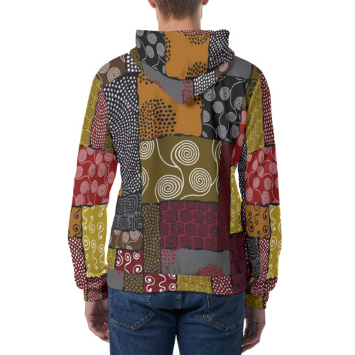 Ethnic African Boho Tribal Men's Hoodie - Image 4