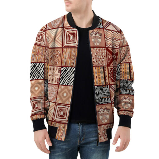 Ethnic Patchwork African Men's Bomber Jacket