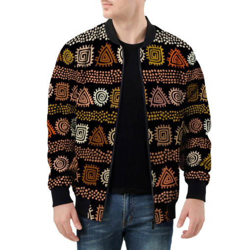 Ethnic African Boho Tribal Art Men's Bomber Jacket