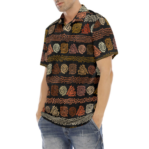 Ethnic African Boho Tribal Art Velvet Polo Shirt