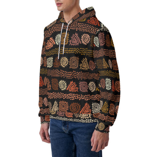 Ethnic African Boho Tribal Art Men's Hoodie - Image 2