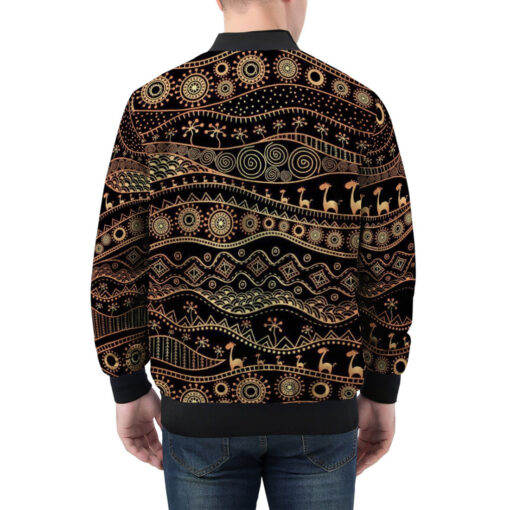 African Ethnic Tribal Men's Bomber Jacket - Image 2