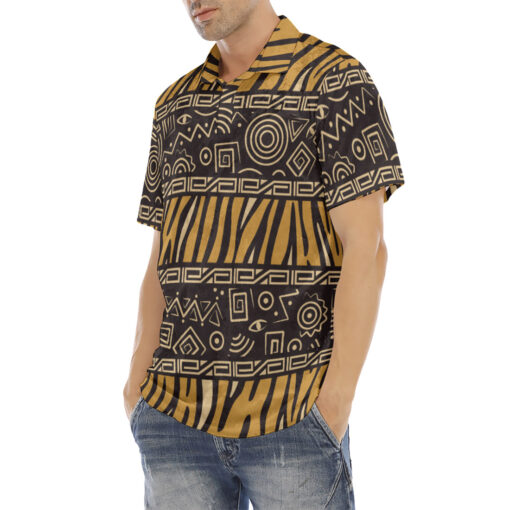 African Style Velvet Polo Shirt