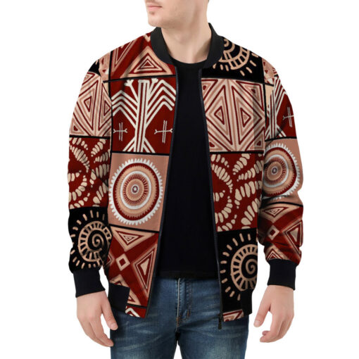 Ethnic Patchwork African Style Men's Bomber Jacket