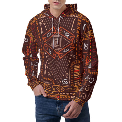 African Art Aboriginal Style Men's Hoodie