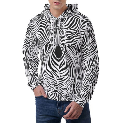 Zebra Art Men's Hoodie