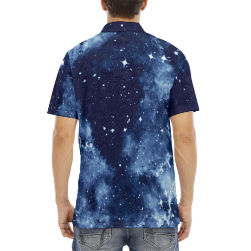 Space Milky Way Galaxy Stars Men's Polo Shirt - Image 4