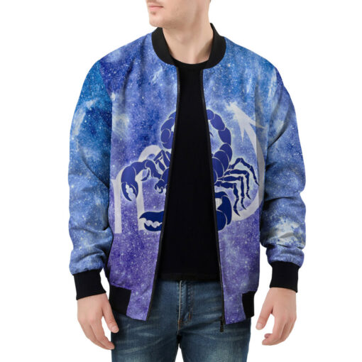 Scorpio Astrological Zodiac Sign Men's Bomber Jacket