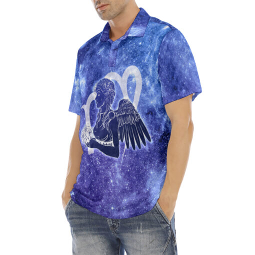 Virgo Astrological Zodiac Velvet Polo Shirt