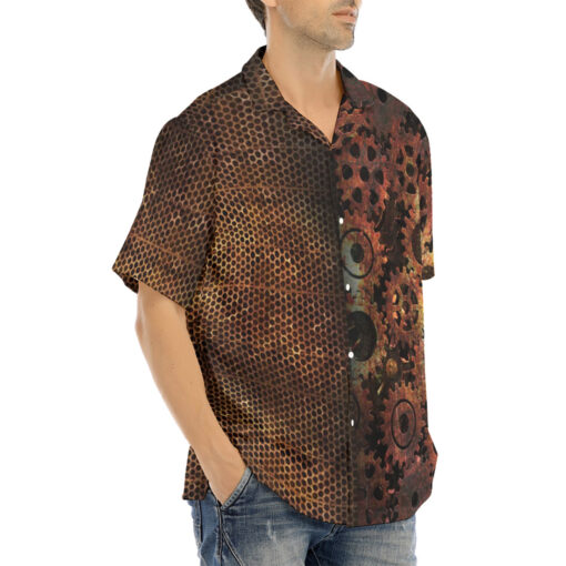 Steampunk Gears Hawaiian Shirt - Image 2