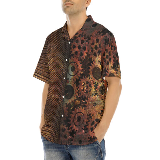 Steampunk Gears Hawaiian Shirt - Image 3