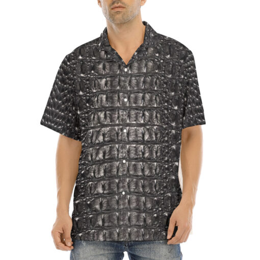 Alligator Texture Hawaiian Shirt