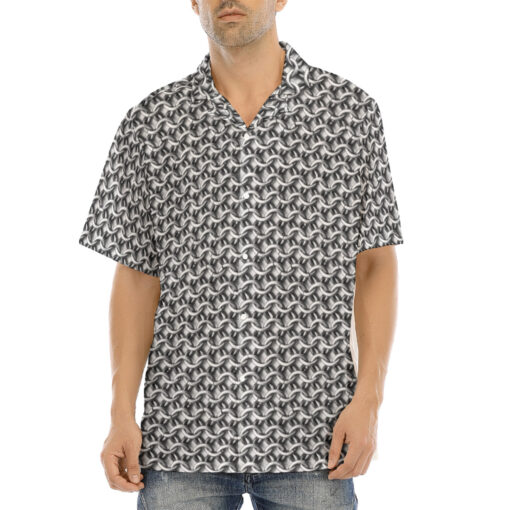 Chain Mail Print Hawaiian Shirt